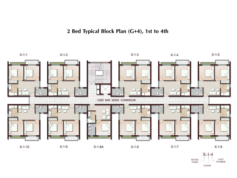 2 BHK Apartment in Joka Plan, Ground Floor & Typical Block