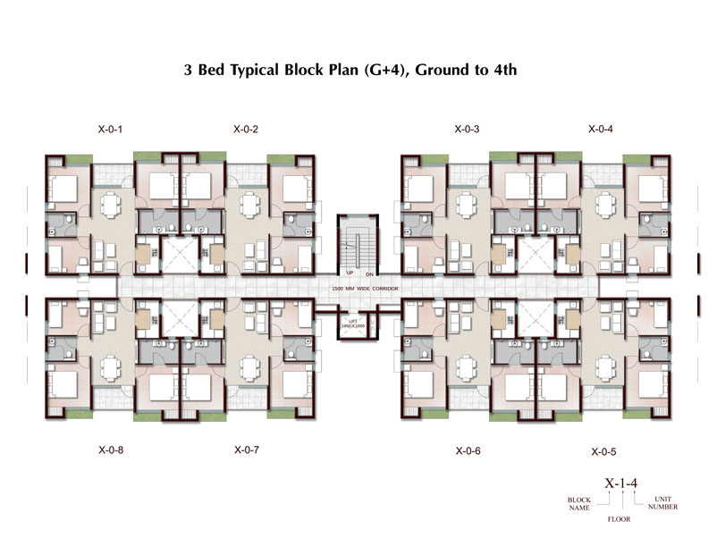 3 BHK Apartment in Joka Plan, Ground Floor & Typical Block